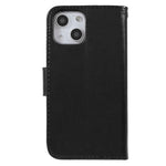 Folio Full Protection Magnetic Solid Color PU Leather Wallet Stand Flip Cover Case with Wrist Strap for iPhone 13 mini 5.4 inch