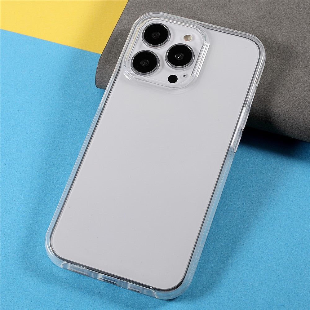 Transparent Anti-Drop Precise Cutout Detachable 2-in-1 TPU + PET + Acrylic Phone Hybrid Case Shell for iPhone 13 Pro 6.1 inch