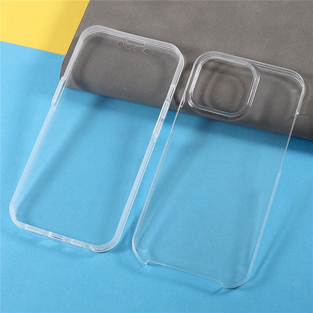 Transparent Anti-Drop Precise Cutout Detachable 2-in-1 TPU + PET + Acrylic Phone Hybrid Case Shell for iPhone 13 Pro 6.1 inch
