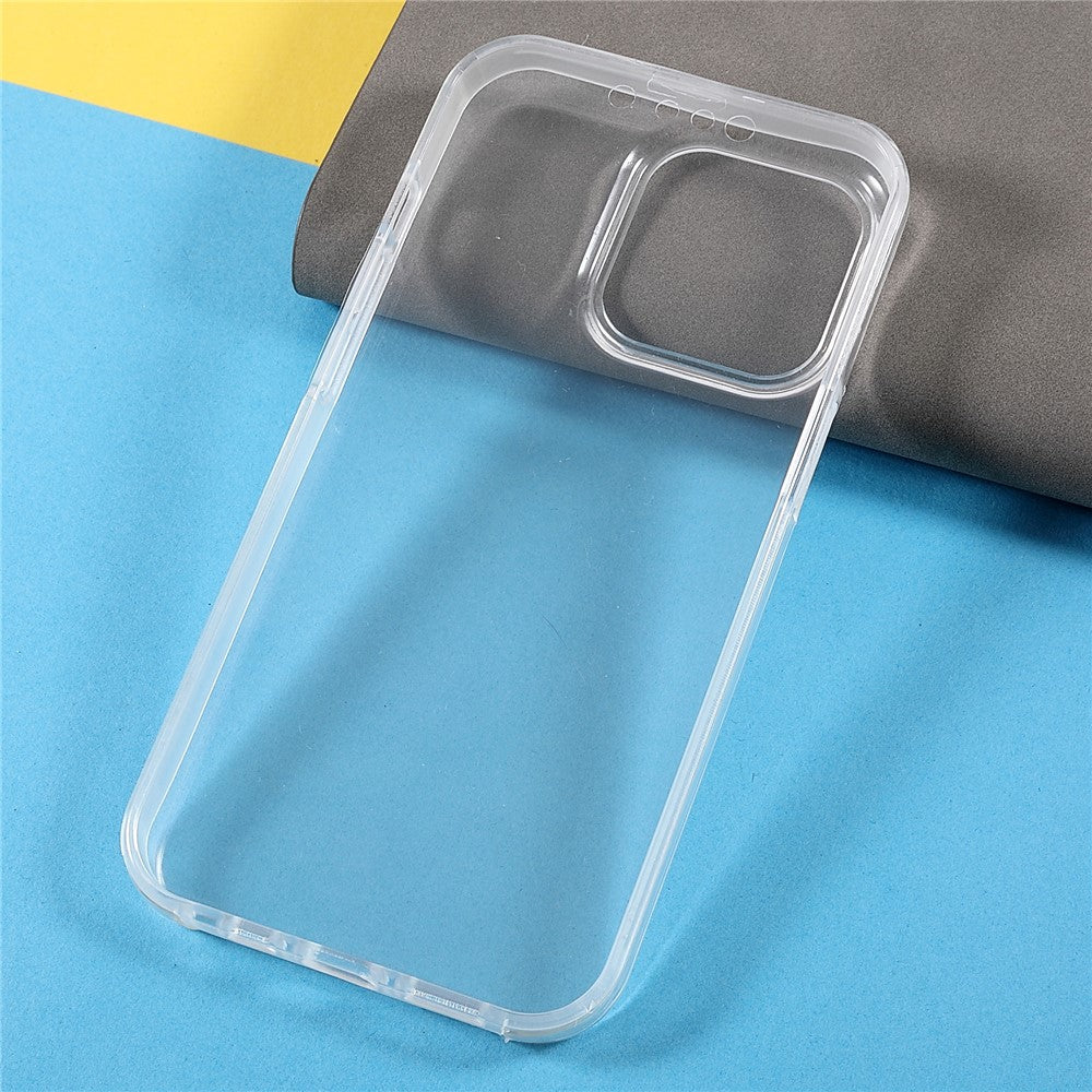 Transparent Anti-Drop Precise Cutout Detachable 2-in-1 TPU + PET + Acrylic Phone Hybrid Case Shell for iPhone 13 Pro 6.1 inch