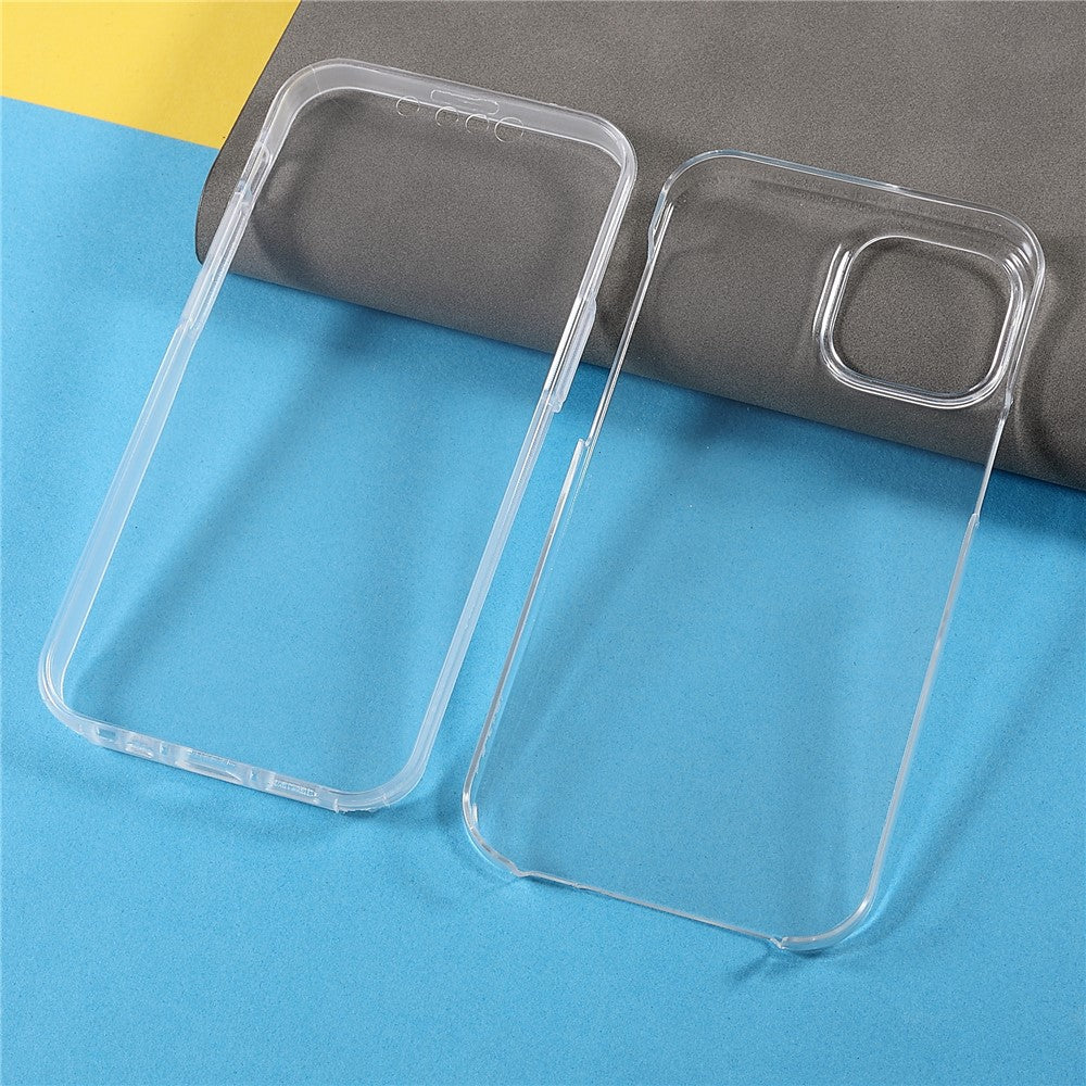 Well-Protected Anti-Drop Transparent Durable TPU + PET + Acrylic Detachable 2-in-1 Phone Hybrid Case for iPhone 13 mini 5.4 inch