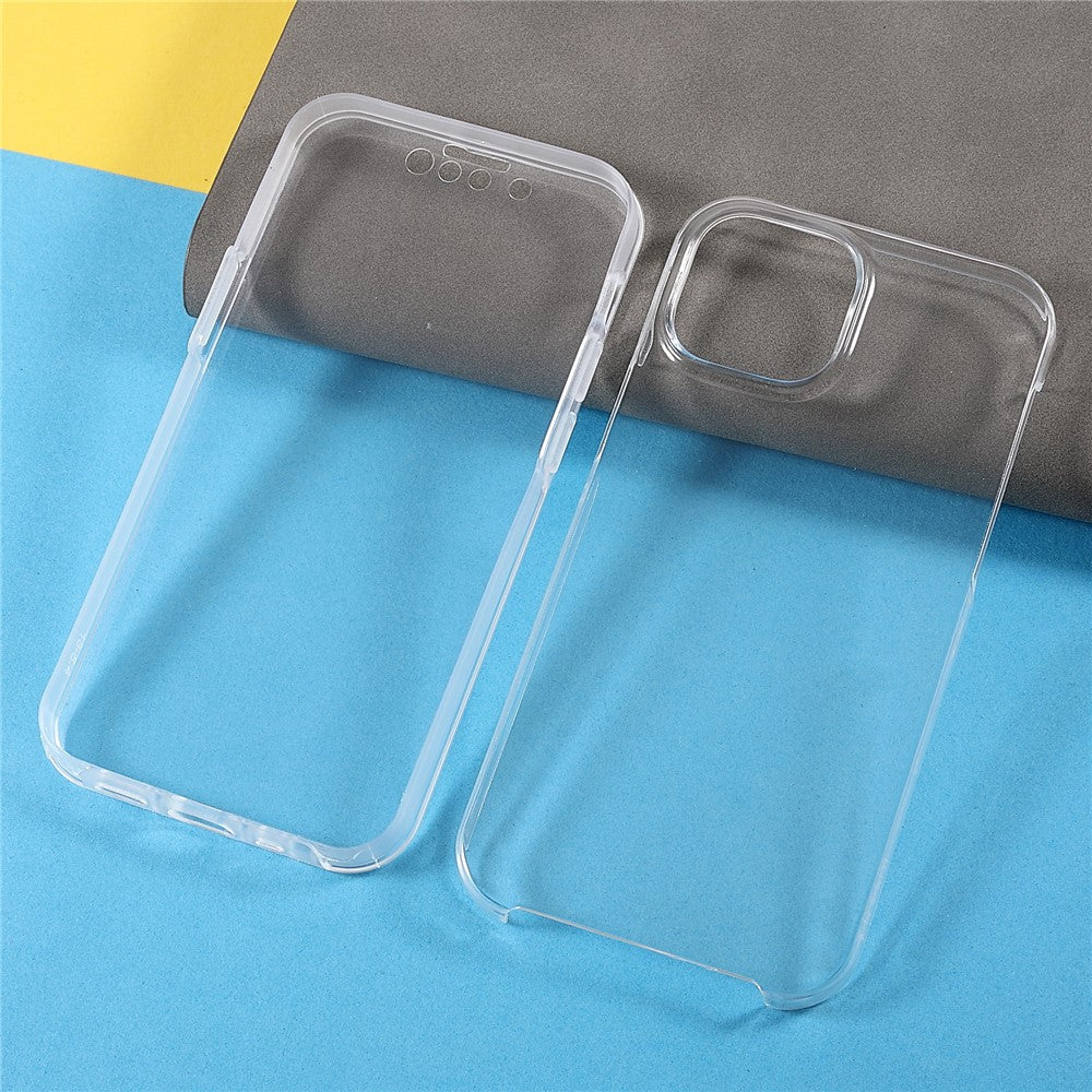 Well-Protected Anti-Drop Transparent Durable TPU + PET + Acrylic Detachable 2-in-1 Phone Hybrid Case for iPhone 13 mini 5.4 inch