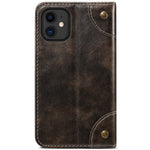 SUTENI 055 Series Magnetic Auto Closure PU Leather Case Wallet Stand Shockproof TPU Inner Shell Phone Cover for iPhone 12 mini 5.4 inch