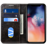 SUTENI 055 Series Shockproof Phone Shell Strong Auto Closure PU Leather+TPU Case Wallet Stand for iPhone 11 Pro 5.8 inch
