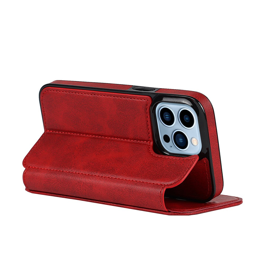 Jazz Series PU Leather Card Slots Magnetic Auto Closure Phone Cover Case with Foldable Stand for iPhone 11 Pro Max 6.5 inch