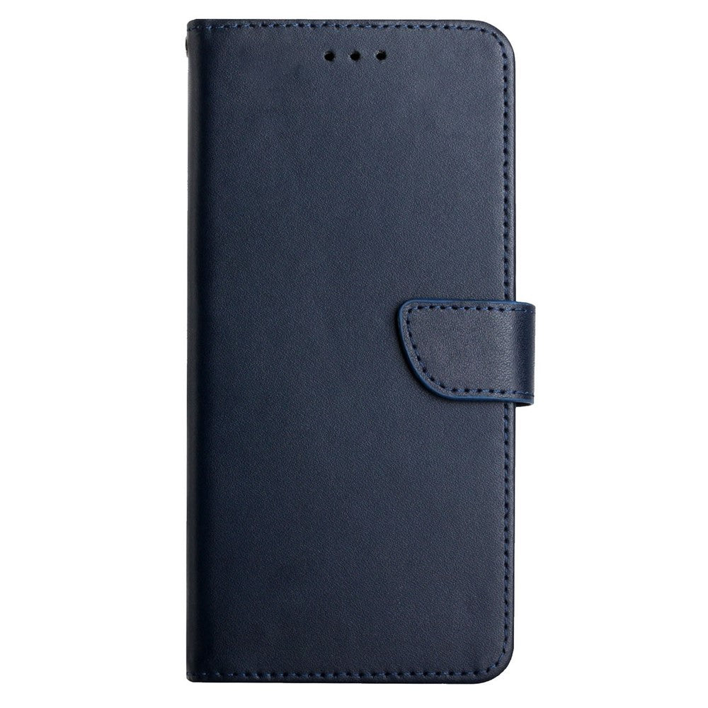 Nappa Texture Solid Color Cover Wallet Genuine Leather Phone Case Shell with Stand for iPhone 13 Pro 6.1 inch