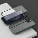 Ridsefast Dobbeltsidet Hærdet Glas+TPU Kant Telefoncover Telefonbeskyttelse til iPhone 13 6.1 tommer