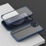 Ridsefast Dobbeltsidet Hærdet Glas+TPU Kant Telefoncover Telefonbeskyttelse til iPhone 13 6.1 tommer