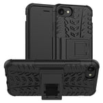 Til iPhone SE (2020)/SE (2022)/8/7 4,7 tommer Cool Tyre PC + TPU Hybridcover med støttefod
