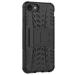 Til iPhone SE (2020)/SE (2022)/8/7 4,7 tommer Cool Tyre PC + TPU Hybridcover med støttefod