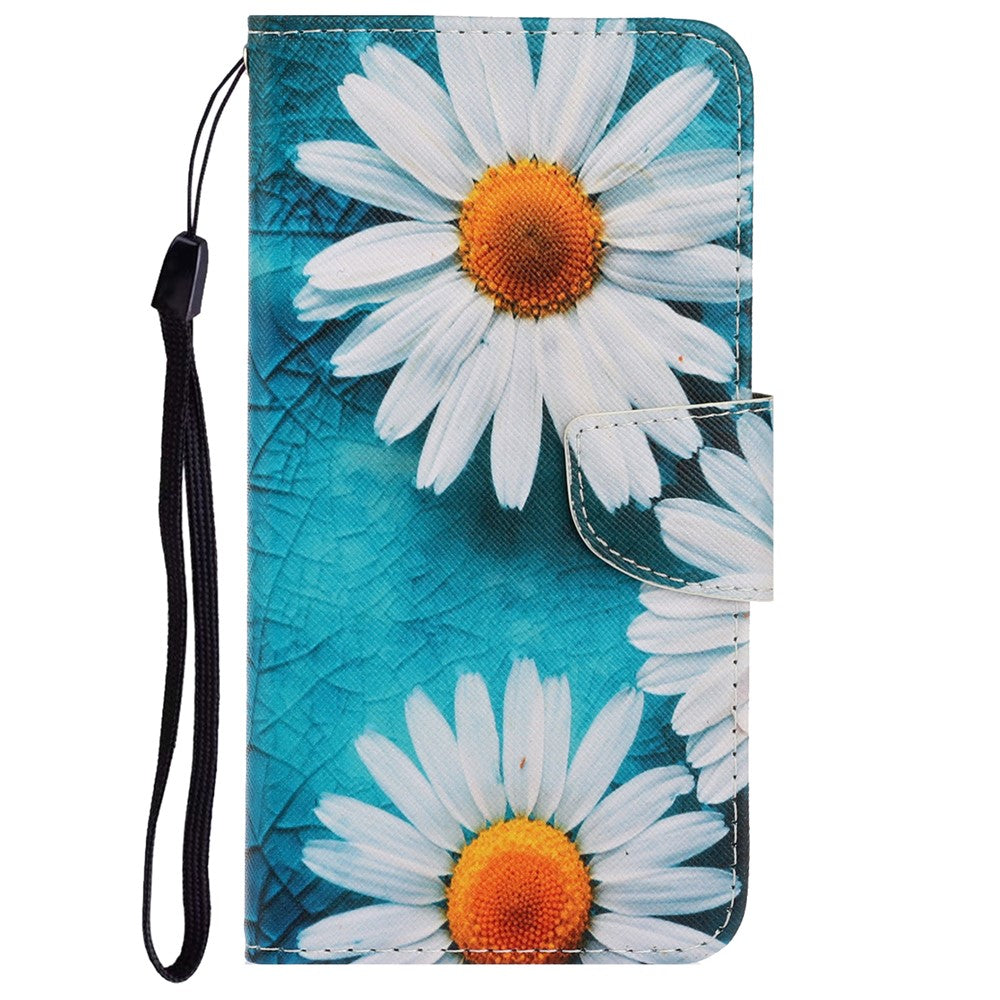 Pung Etui i PU-læder med Håndrem og Mønster, Magnetisk Flip Stand og Folio Cover til iPhone 11 6.1 tommer