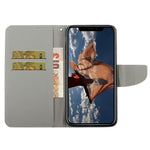 Pung Etui i PU-læder med Håndrem og Mønster, Magnetisk Flip Stand og Folio Cover til iPhone 11 6.1 tommer