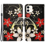 Pung Etui i PU-læder med Håndrem og Mønster, Magnetisk Flip Stand og Folio Cover til iPhone 11 6.1 tommer