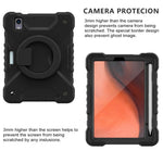 360-degree Rotating Kickstand Anti-Scratch Anti-Drop PC + Silicone Tablet Case with Shoulder Strap for iPad mini (2024) / mini (2021)