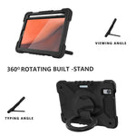 360-degree Rotating Kickstand Anti-Scratch Anti-Drop PC + Silicone Tablet Case with Shoulder Strap for iPad mini (2024) / mini (2021)