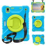 360-degree Rotating Kickstand Anti-Scratch Anti-Drop PC + Silicone Tablet Case with Shoulder Strap for iPad mini (2024) / mini (2021)