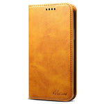 SUTENI Full Body Protection Textured Surface Magnetic Automatic Closing Wallet Leather Case with Stand for iPhone 11 Pro 5.8 inch