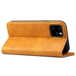SUTENI Full Body Protection Textured Surface Magnetic Automatic Closing Wallet Leather Case with Stand for iPhone 11 Pro 5.8 inch