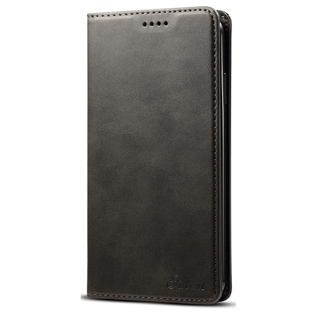 SUTENI Tekstureret overflade Folio Flip Beskyttelsesetui Pung Magnetisk Automatisk Lukning Lædercover med Stand til iPhone XS Max 6,5 tommer