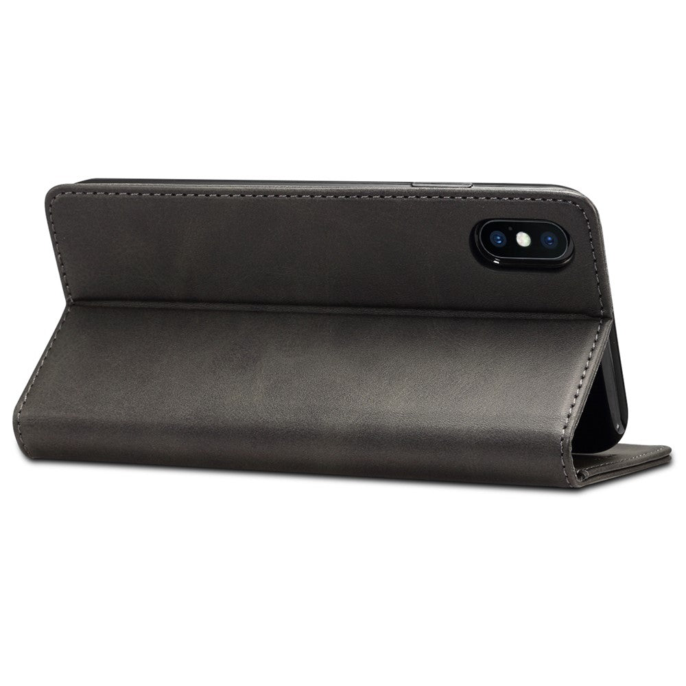SUTENI Tekstureret overflade Folio Flip Beskyttelsesetui Pung Magnetisk Automatisk Lukning Lædercover med Stand til iPhone XS Max 6,5 tommer