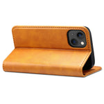 SUTENI Anti-scratch Wallet Stand Design Magnetic Automatic Closing Leather Protective Cover + TPU Inner Case for iPhone 13 mini 5.4 inch