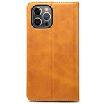 SUTENI Textured Surface Magnetic Automatic Closing Wallet Stand Design Leather Case for iPhone 12/12 Pro 6.1 inch