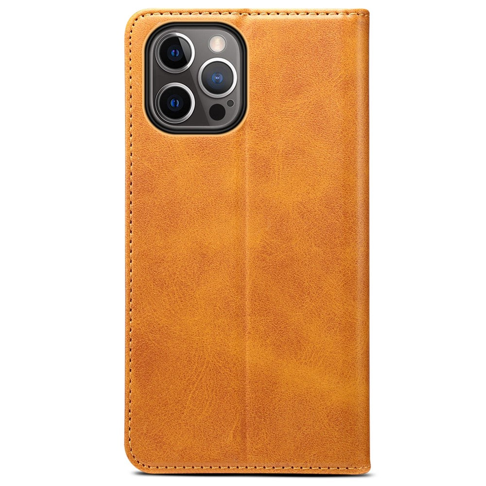 SUTENI Textured Surface Magnetic Automatic Closing Wallet Stand Design Leather Case for iPhone 12/12 Pro 6.1 inch