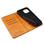 SUTENI Textured Surface Magnetic Automatic Closing Wallet Stand Design Leather Case for iPhone 12/12 Pro 6.1 inch