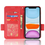 For iPhone 11 6.1 inch Magnetic Smartphone Shell Litchi Texture Anti-fingerprint PU Leather Stand Wallet Case Mobile Phone Cover