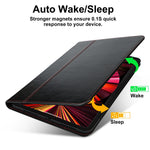 Crazy Horse Texture Wake/Sleep Function Genuine Leather Anti-fall Tablet Case with Stand for Apple iPad Pro 11-inch (2021)