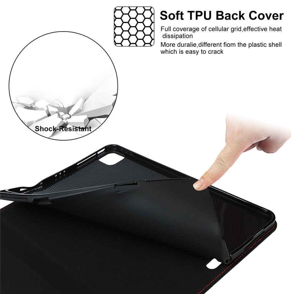 Crazy Horse Texture Wake/Sleep Function Genuine Leather Anti-fall Tablet Case with Stand for Apple iPad Pro 11-inch (2021)