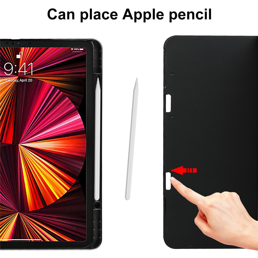 Crazy Horse Texture Wake/Sleep Function Genuine Leather Anti-fall Tablet Case with Stand for Apple iPad Pro 11-inch (2021)