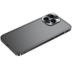 For iPhone 13 Pro Max 6.7 inch Matte Mobile Phone PC + Metal Hybrid Case Protective Shell
