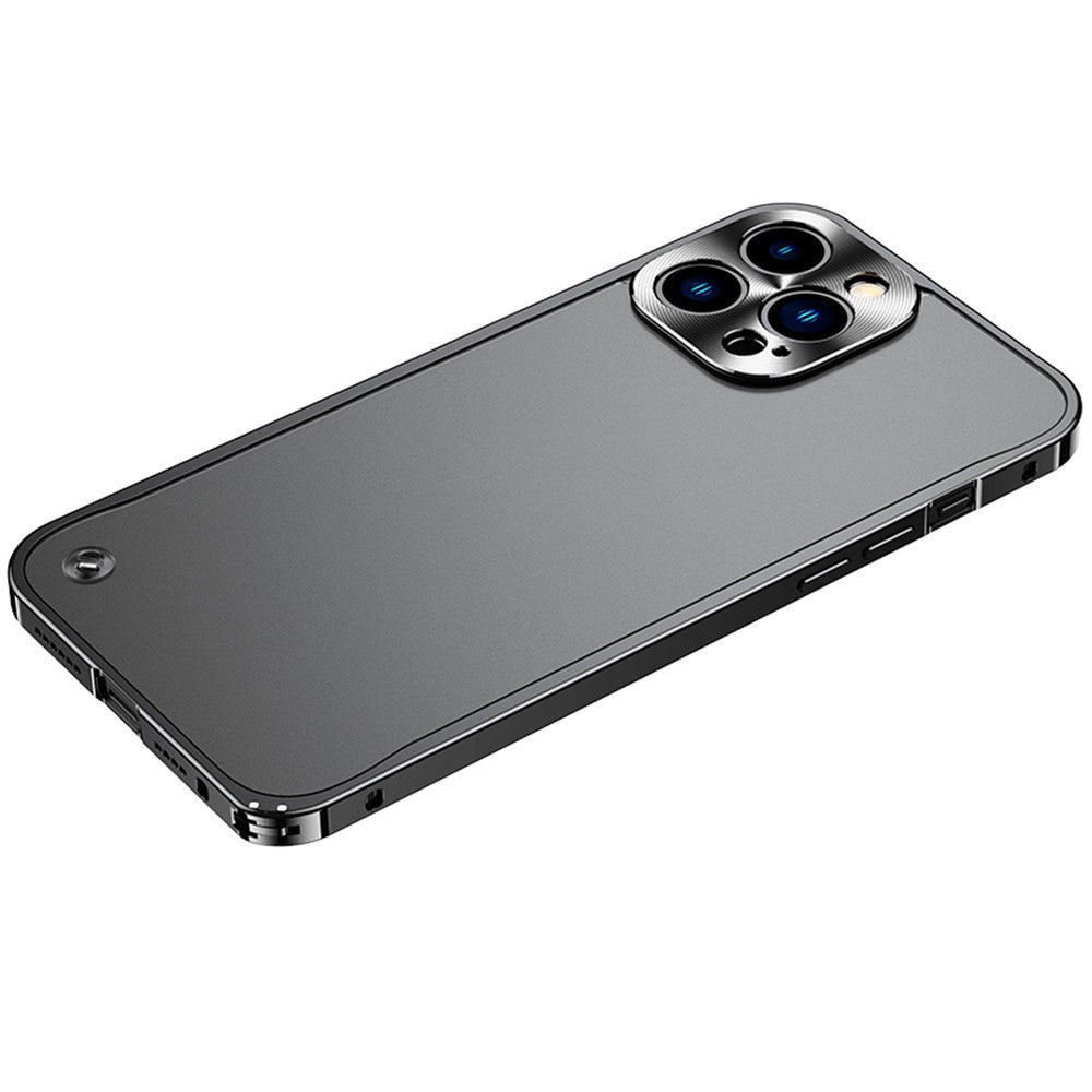 iPhone 13 Pro Max 6,7 tum Matt Mobilmobil PC + Metall Hybrid Skal Skyddande Skal