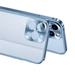For iPhone 13 Pro Max 6.7 inch Matte Mobile Phone PC + Metal Hybrid Case Protective Shell