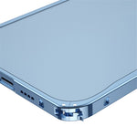 For iPhone 13 Pro Max 6.7 inch Matte Mobile Phone PC + Metal Hybrid Case Protective Shell