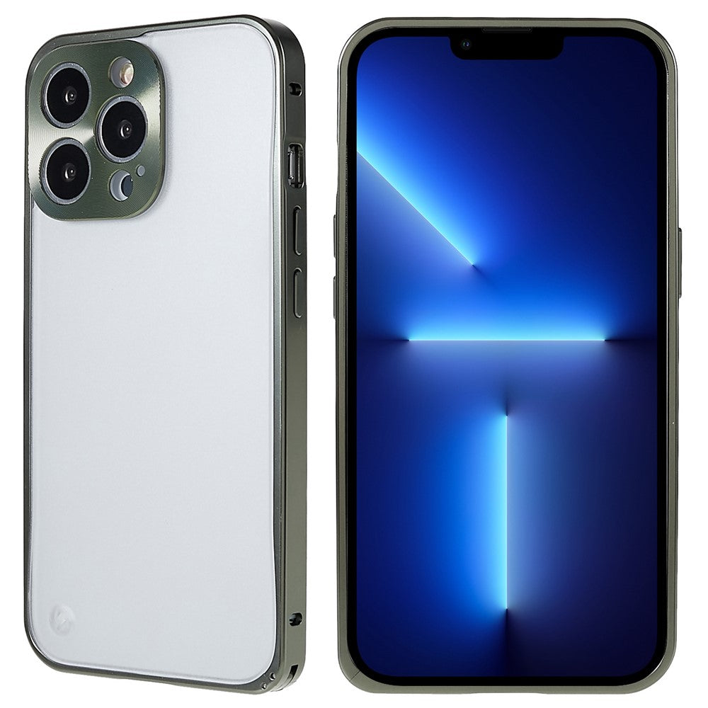 iPhone 13 Pro Max 6,7 tum Matt Mobilmobil PC + Metall Hybrid Skal Skyddande Skal