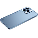 For iPhone 13 Pro 6.1 inch Anti-scratch PC + Metal Hybrid Case Matte Mobile Phone Shell