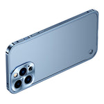 For iPhone 13 Pro 6.1 inch Anti-scratch PC + Metal Hybrid Case Matte Mobile Phone Shell