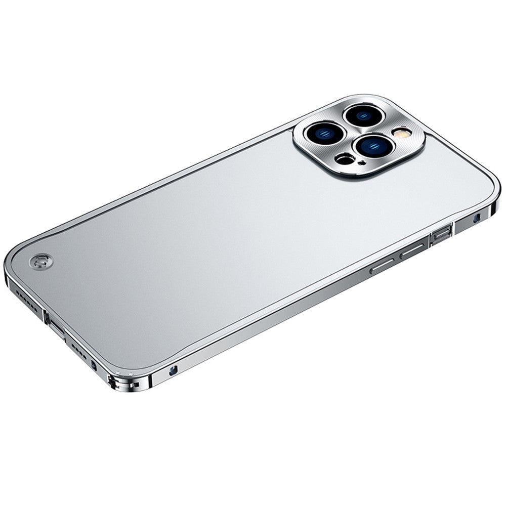 For iPhone 13 Pro 6.1 inch Anti-scratch PC + Metal Hybrid Case Matte Mobile Phone Shell