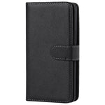 Shock Absorption Detachable PU Leather Wallet Stand Phone Case Shell with Wrist Strap for iPhone 13 mini 5.4 inch