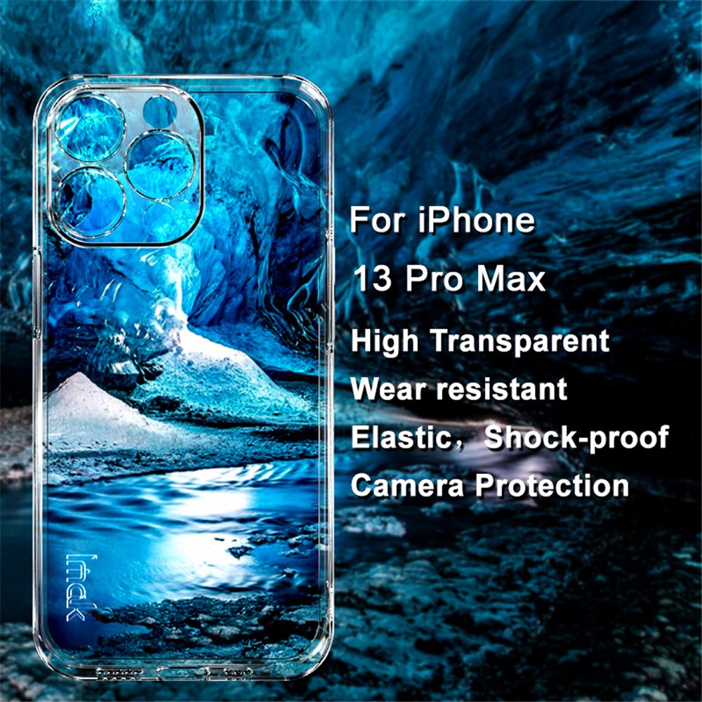 IMAK UX-5 Series TPU Cover til iPhone 13 Pro Max 6.7 tommer, Stødsikkert Gennemsigtigt Beskyttelsescover