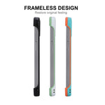 ENKAY HAT PRINCE For iPhone 12 Pro Max 6.7 inch Frameless Slim Phone Case with 9H Tempered Glass Screen Protector Heat Dissipation Phone Cover Drop Resistant Protective Shell