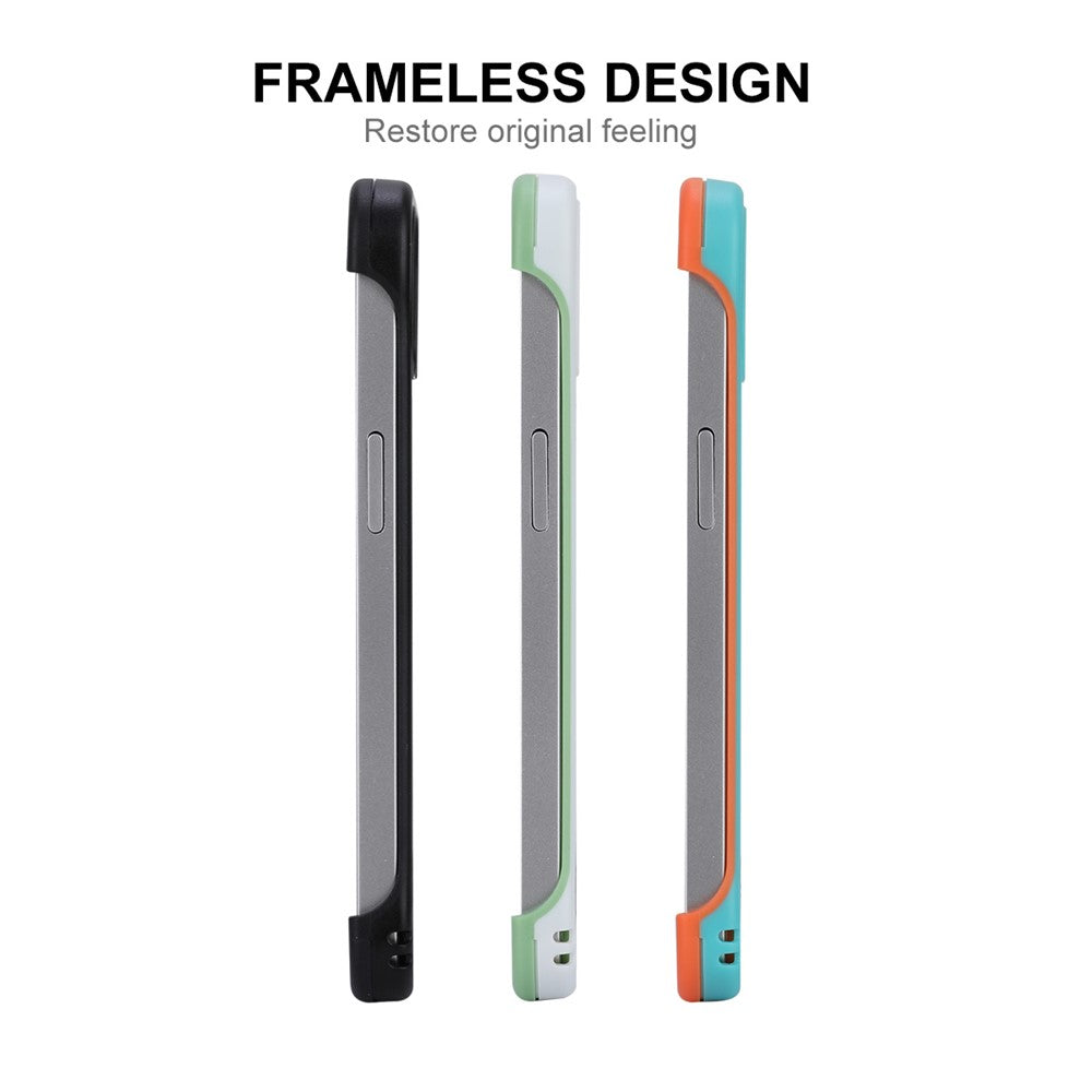 ENKAY HAT PRINCE For iPhone 12 Pro Max 6.7 inch Frameless Slim Phone Case with 9H Tempered Glass Screen Protector Heat Dissipation Phone Cover Drop Resistant Protective Shell