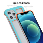 ENKAY HAT PRINCE For iPhone 12 Pro Max 6.7 inch Frameless Slim Phone Case with 9H Tempered Glass Screen Protector Heat Dissipation Phone Cover Drop Resistant Protective Shell