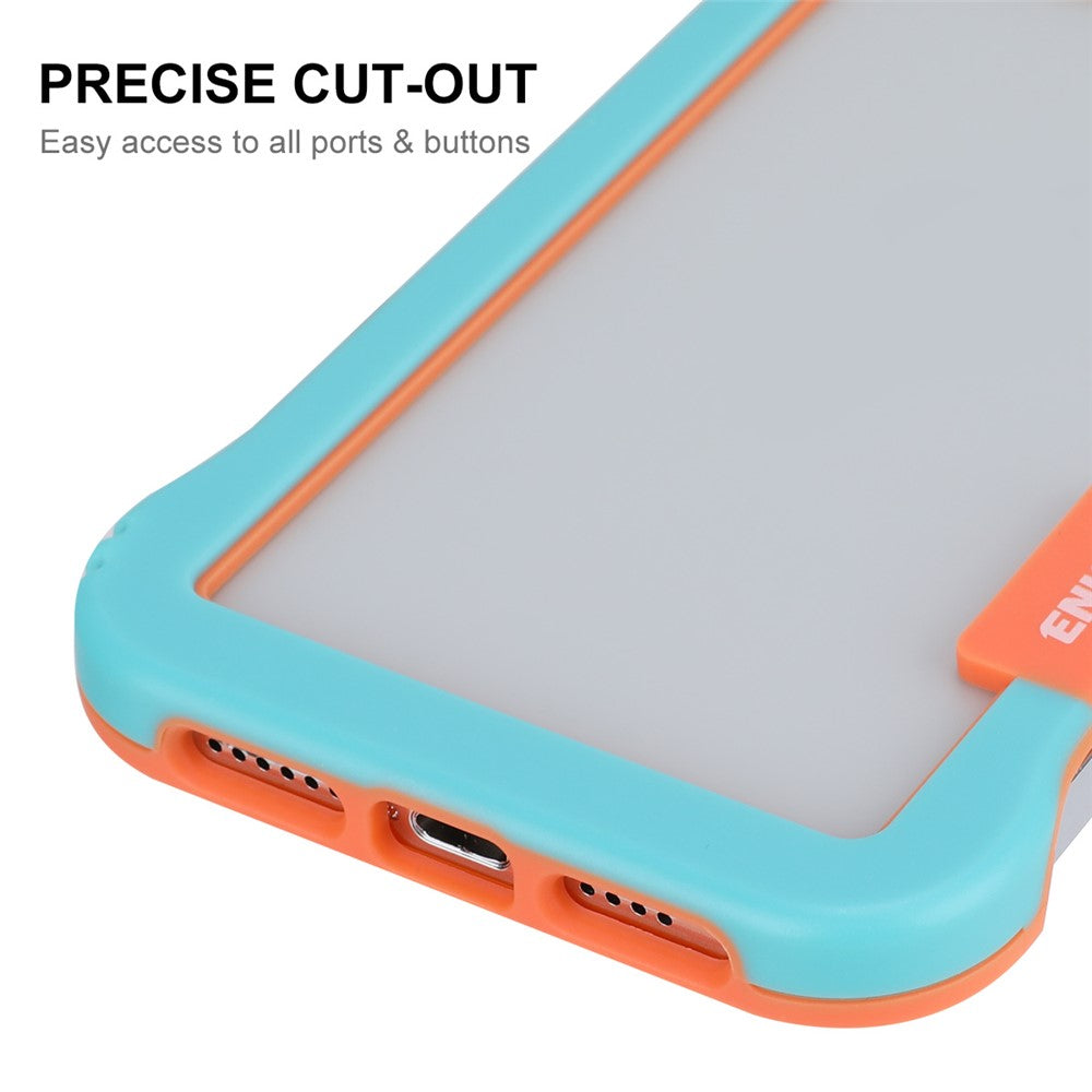 ENKAY HAT PRINCE For iPhone 12 Pro Max 6.7 inch Frameless Slim Phone Case with 9H Tempered Glass Screen Protector Heat Dissipation Phone Cover Drop Resistant Protective Shell