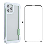 ENKAY HAT PRINCE For iPhone 12 Pro Max 6.7 inch Frameless Slim Phone Case with 9H Tempered Glass Screen Protector Heat Dissipation Phone Cover Drop Resistant Protective Shell