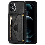 N.BEKUS for iPhone 13 Pro 6.1 inch Anti-scratch Drop-proof Kickstand Design Wallet PU Leather + TPU Phone Shell Case with Long Lanyard