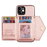 N.BEKUS for iPhone 12 mini 5.4 inch Kickstand Design Wallet Anti-scratch Drop-proof PU Leather + TPU Mobile Phone Case with Long Lanyard