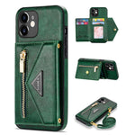 N.BEKUS for iPhone 12 mini 5.4 inch Kickstand Design Wallet Anti-scratch Drop-proof PU Leather + TPU Mobile Phone Case with Long Lanyard